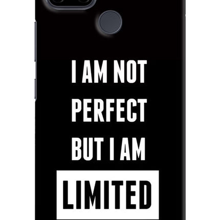 I Am Not Perfect But I Am Limited Edition Realme C21Y/C25Y Hard Case Back Cover by Casekaro