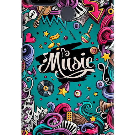 Music Graffiti Realme C21Y/C25Y Hard Case Back Cover by Casekaro