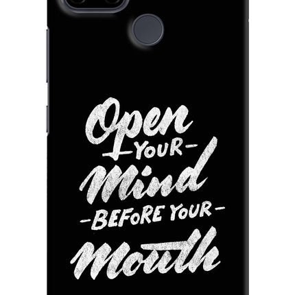 Open Your Mind Before Your Mouth Realme C21Y/C25Y Hard Case Back Cover by Casekaro