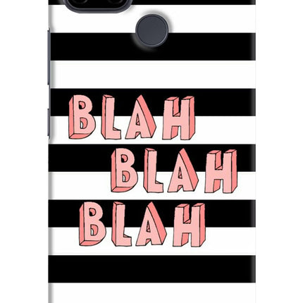 Blah Blah Blah Realme C21Y/C25Y Hard Case Back Cover by Casekaro