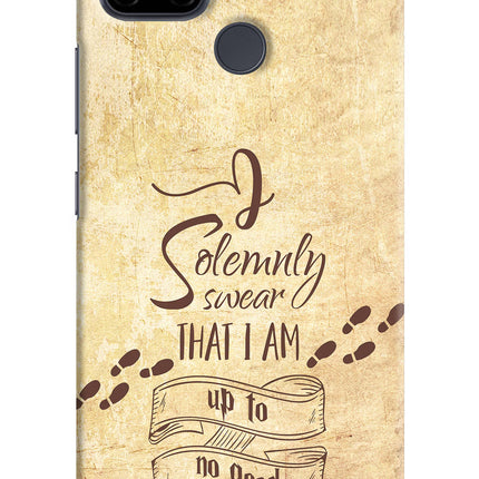 I Solemnly swear that i up to no good Realme C21Y/C25Y Hard Case Back Cover by Casekaro