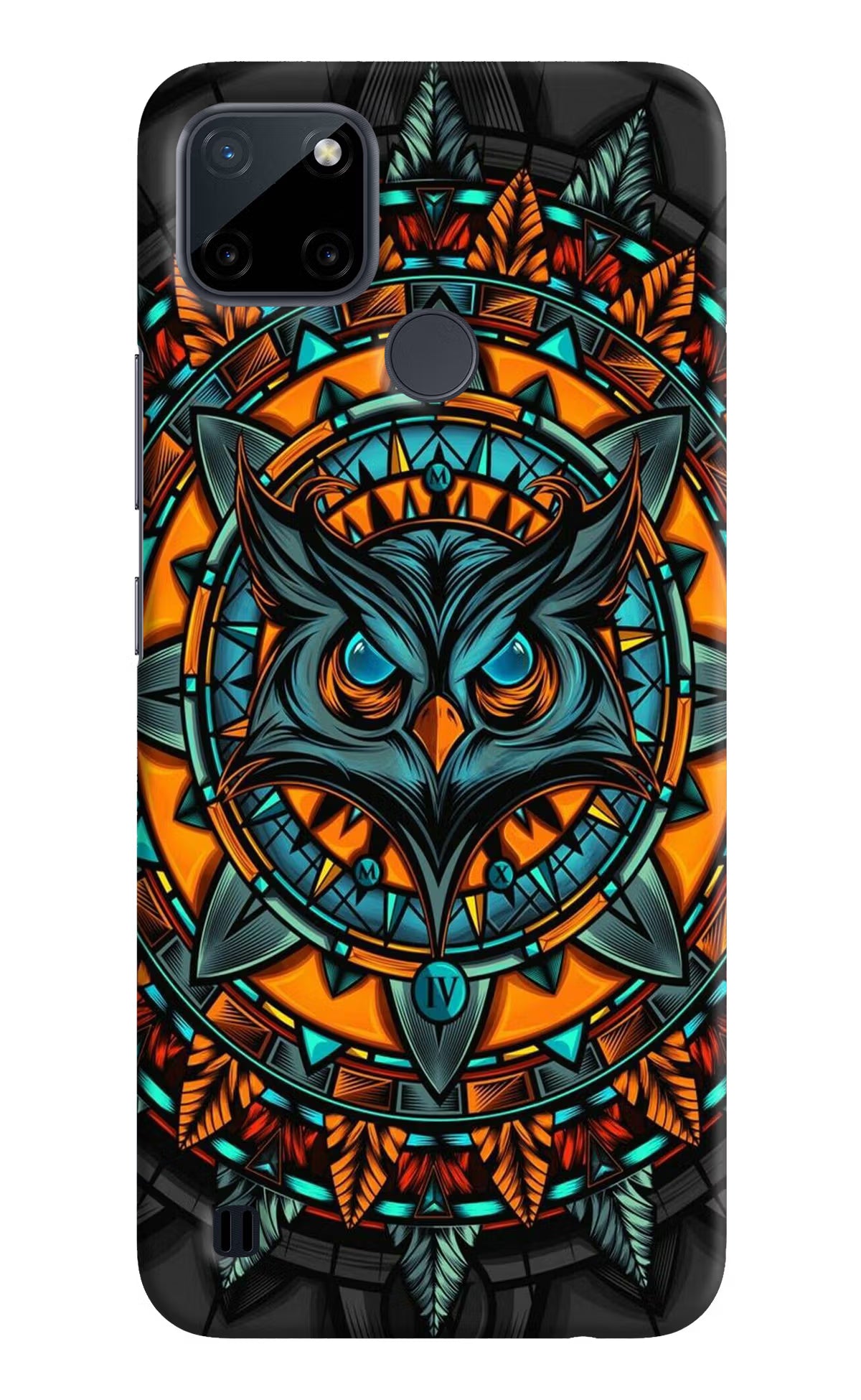 Angry Owl Art Realme C21Y/C25Y Hard Case Back Cover by Casekaro