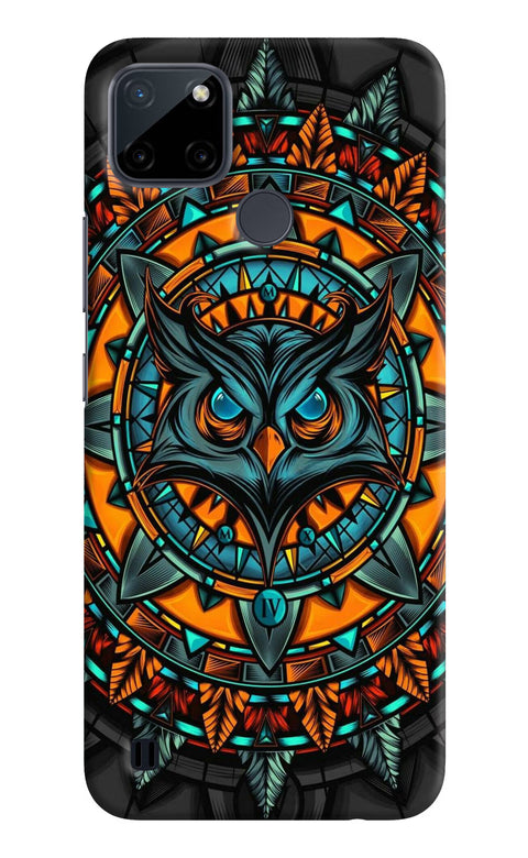 Angry Owl Art Realme C21Y/C25Y Back Cover