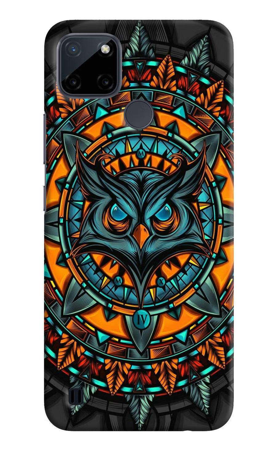 Angry Owl Art Realme C21Y/C25Y Back Cover, Hard case