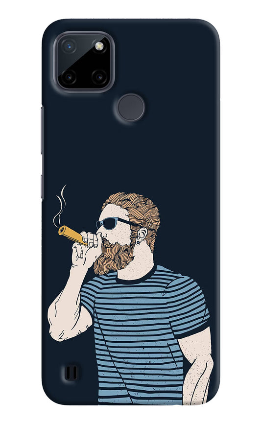 Smoking Realme C21Y/C25Y Hard Case Back Cover by Casekaro