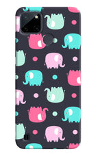 Elephants Realme C21Y/C25Y Hard Case Back Cover by Casekaro