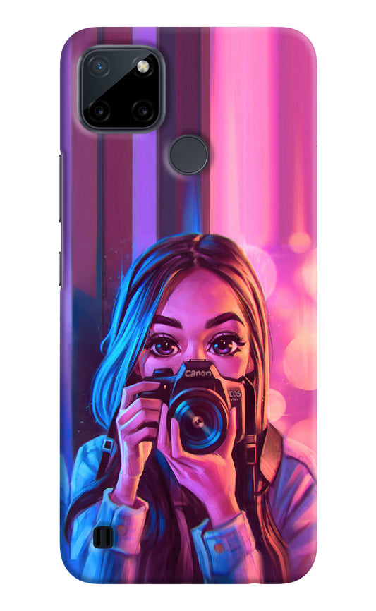 Girl Photographer Realme C21Y/C25Y Hard Case Back Cover by Casekaro