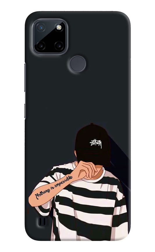 Aesthetic Boy Realme C21Y/C25Y Hard Case Back Cover by Casekaro