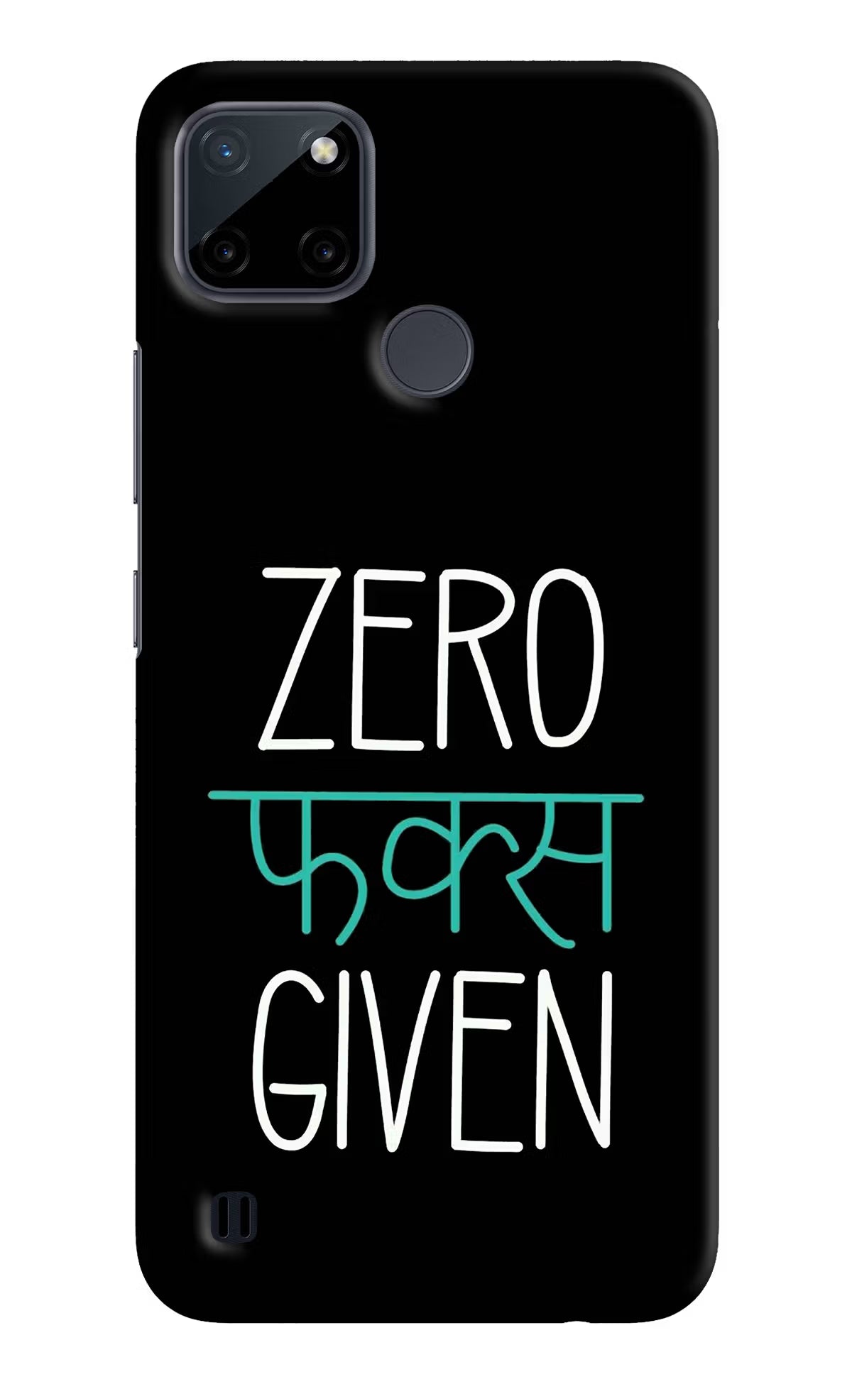 Zero Fucks Given Realme C21Y/C25Y Hard Case Back Cover by Casekaro