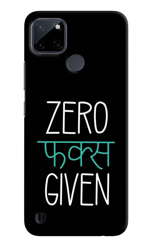 Zero Fucks Given Realme C21Y/C25Y Hard Case Back Cover by Casekaro