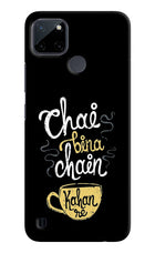 Chai Bina Chain Kaha Re Realme C21Y/C25Y Hard Case Back Cover by Casekaro