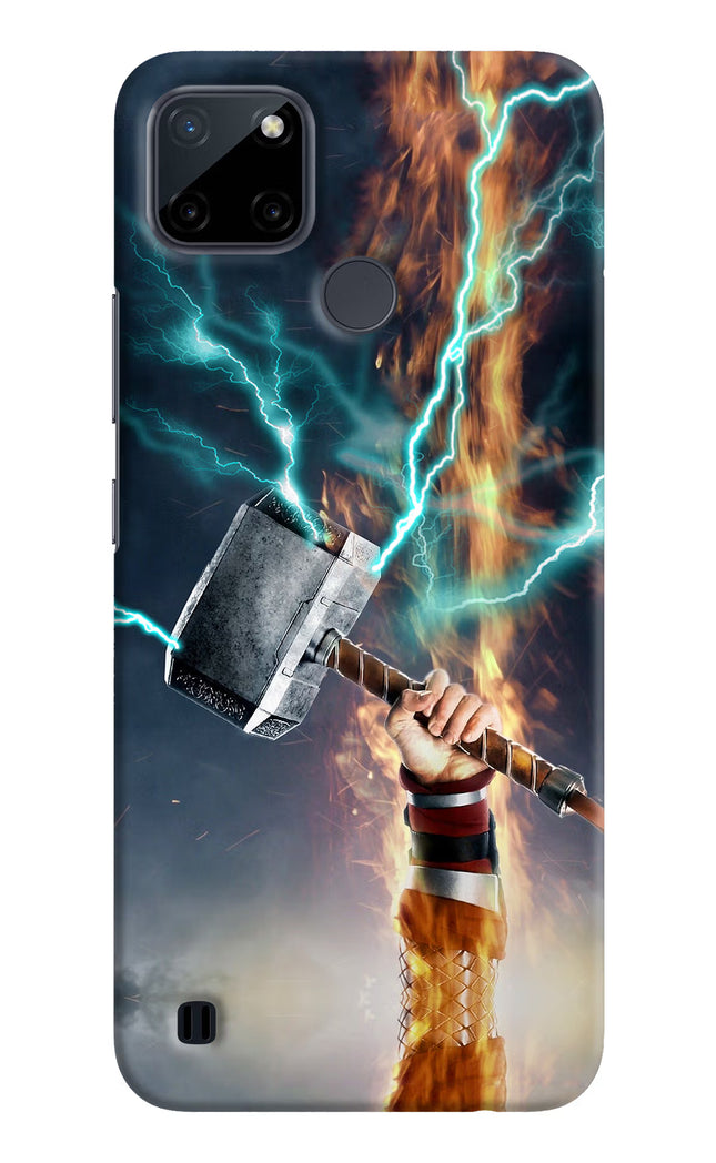 Thor Hammer Mjolnir Realme C21Y/C25Y Hard Case Back Cover by Casekaro