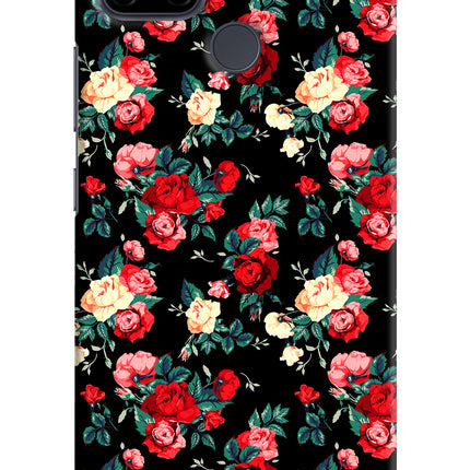 Rose Pattern Realme C21Y/C25Y Hard Case Back Cover by Casekaro