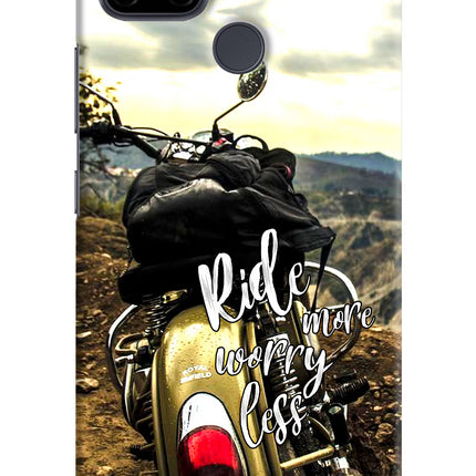 Ride More Worry Less Realme C21Y/C25Y Hard Case Back Cover by Casekaro