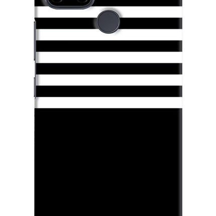 Black and White Print Realme C21Y/C25Y Hard Case Back Cover by Casekaro