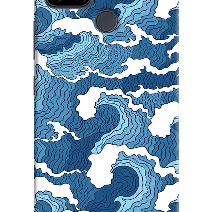 Blue Waves Realme C21Y/C25Y Hard Case Back Cover by Casekaro