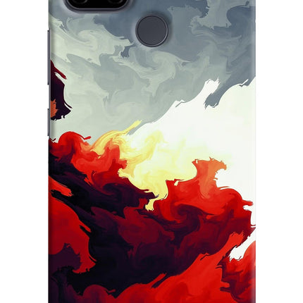 Fire Cloud Realme C21Y/C25Y Hard Case Back Cover by Casekaro