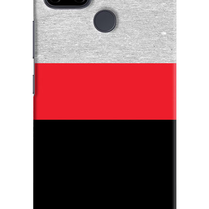 Tri Color Pattern Realme C21Y/C25Y Hard Case Back Cover by Casekaro