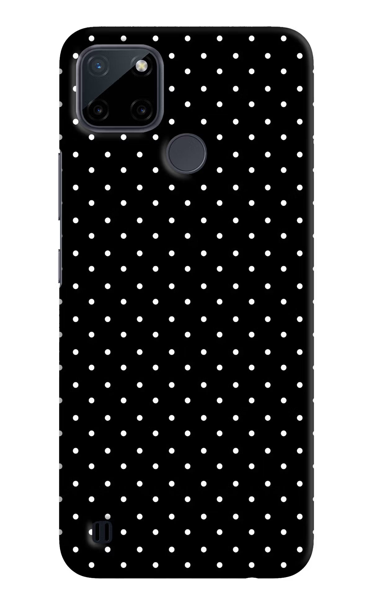 White Dots Realme C21Y/C25Y Hard Case Back Cover by Casekaro