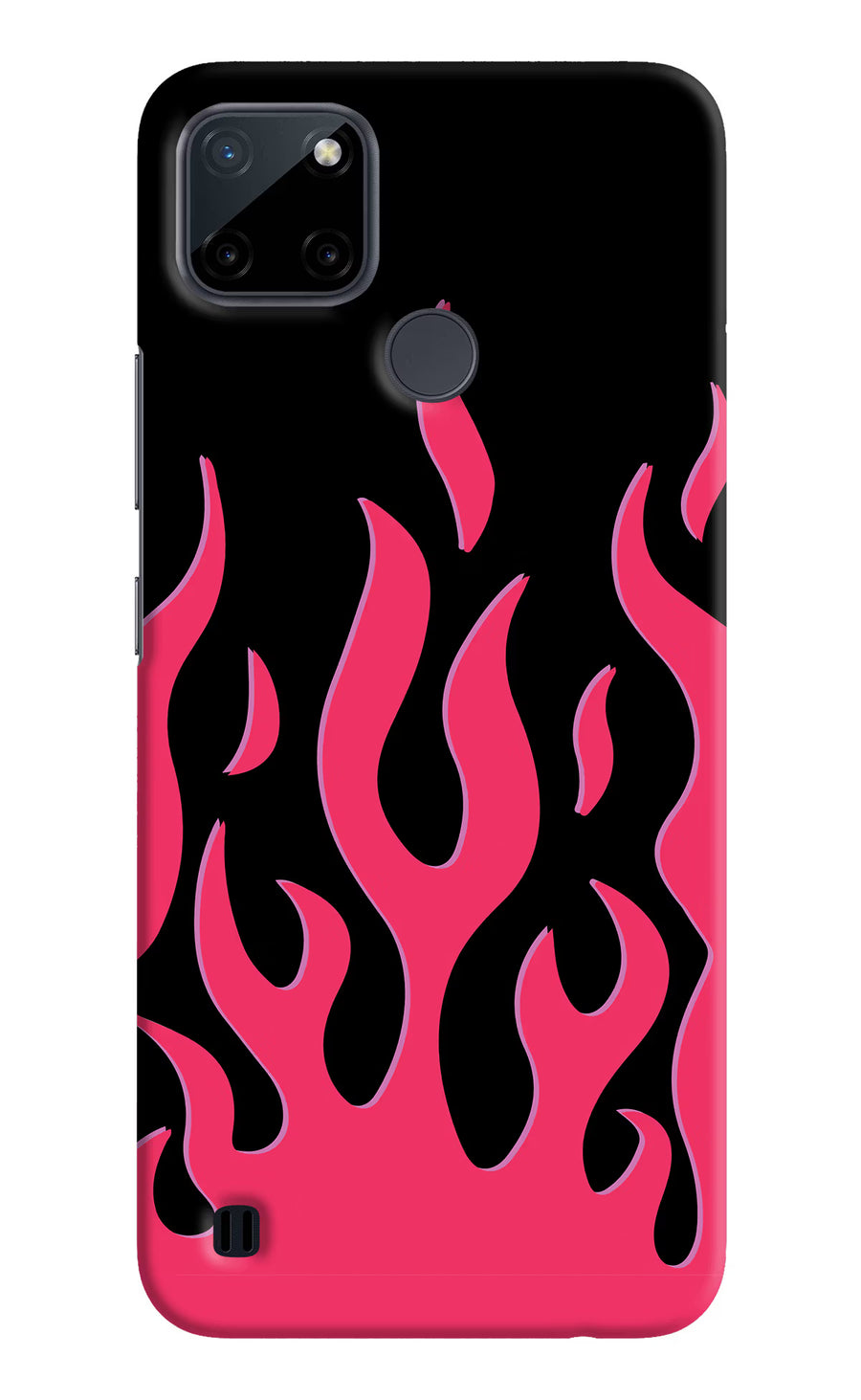 Fire Flames Realme C21Y/C25Y Back Cover, Hard case