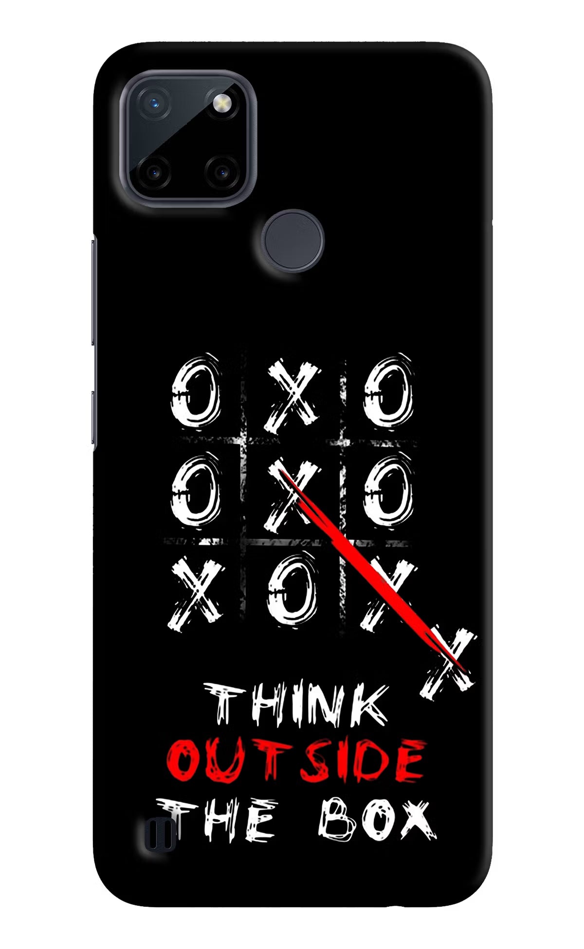 Think out of the BOX Realme C21Y/C25Y Hard Case Back Cover by Casekaro