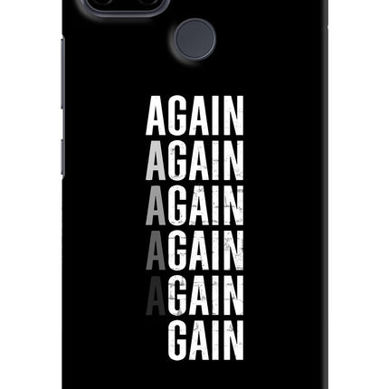 Again Again Gain Realme C21Y/C25Y Hard Case Back Cover by Casekaro