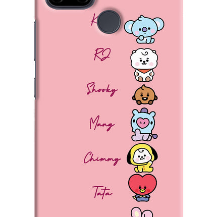 BTS names Realme C21Y/C25Y Hard Case Back Cover by Casekaro