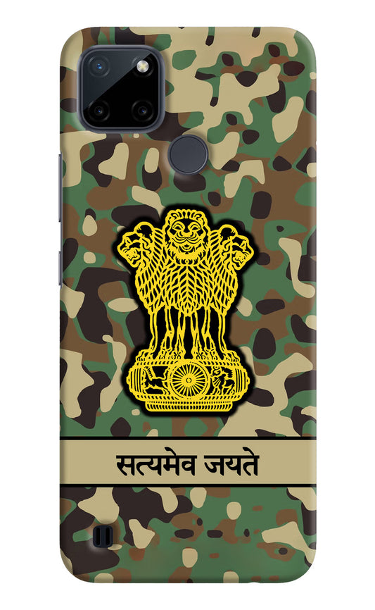 Satyamev Jayate Army Realme C21Y/C25Y Hard Case Back Cover by Casekaro