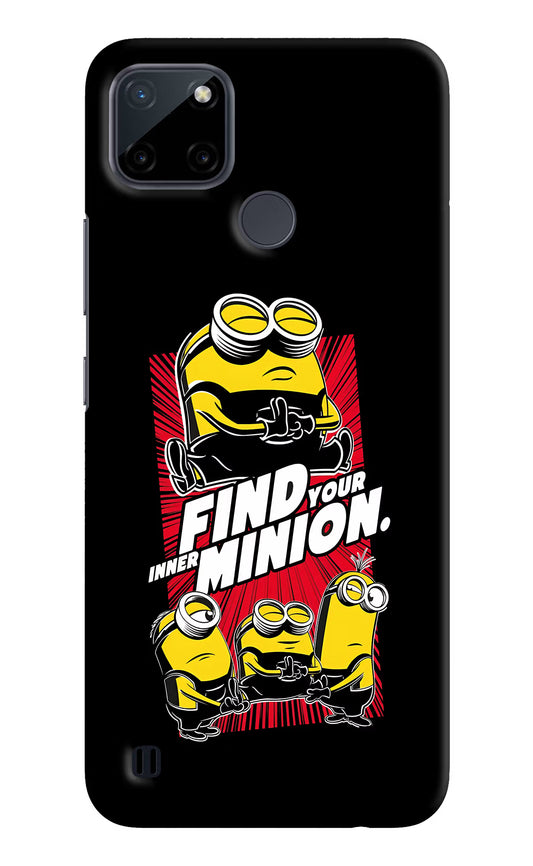 Find your inner Minion Realme C21Y/C25Y Hard Case Back Cover by Casekaro