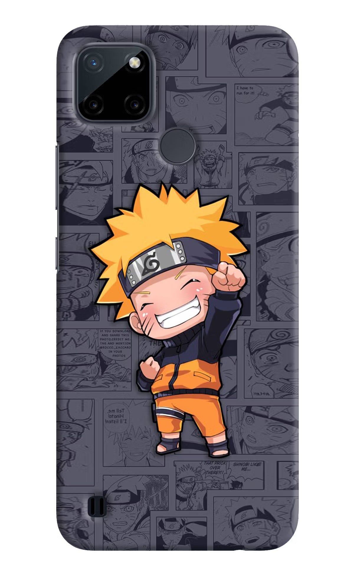 Chota Naruto Realme C21Y/C25Y Hard Case Back Cover by Casekaro