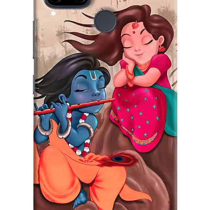 Radhe Krishna Realme C21Y/C25Y Hard Case Back Cover by Casekaro