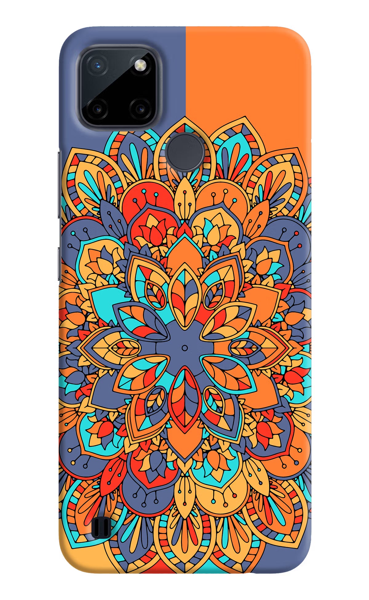 Color Mandala Realme C21Y/C25Y Hard Case Back Cover by Casekaro