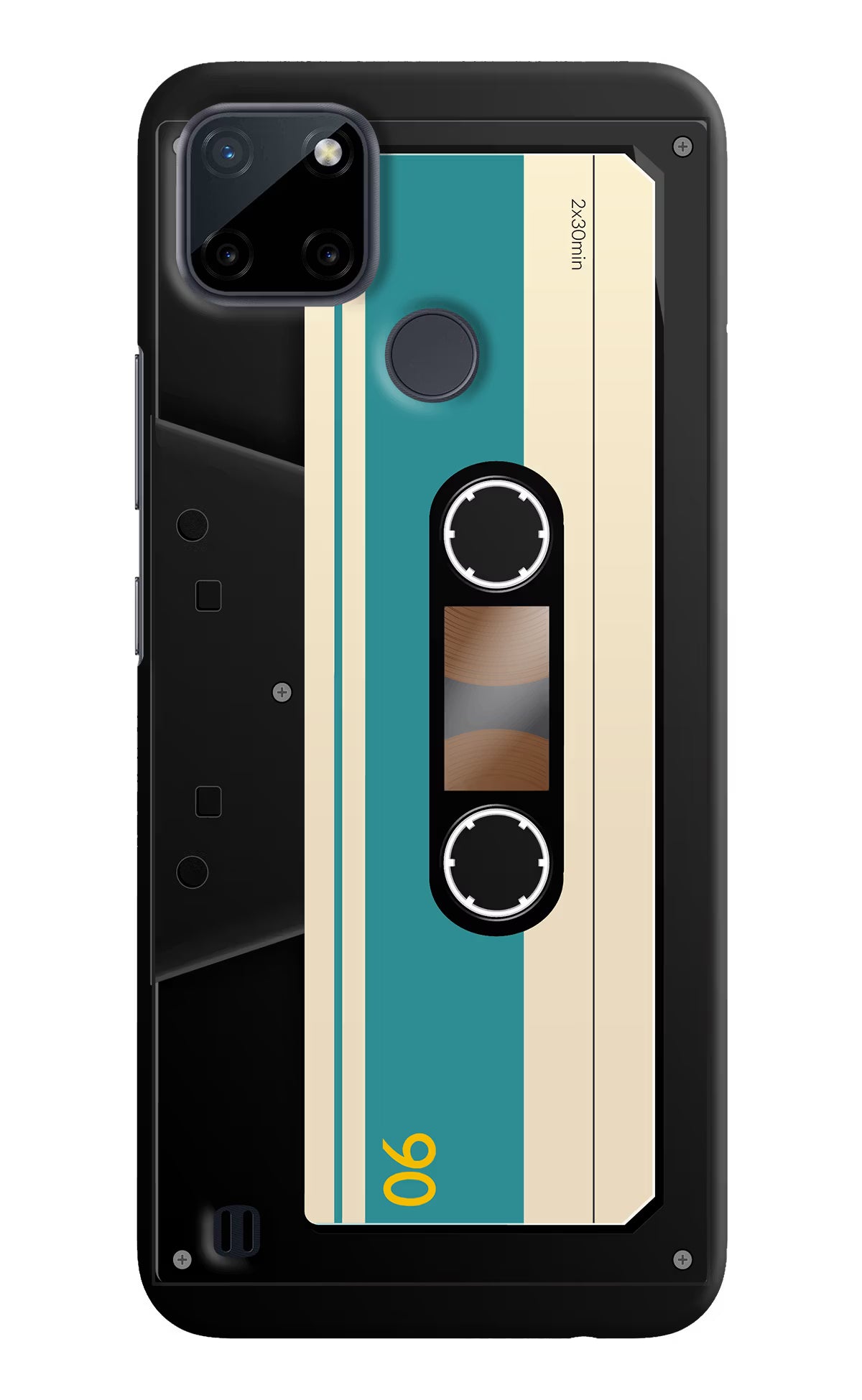 Cassette Realme C21Y/C25Y Hard Case Back Cover by Casekaro
