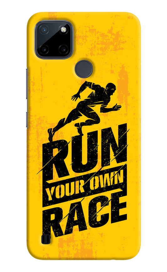 Run Your Own Race Realme C21Y/C25Y Hard Case Back Cover by Casekaro