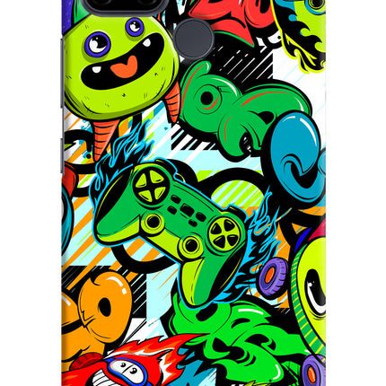 Game Doodle Realme C21Y/C25Y Hard Case Back Cover by Casekaro