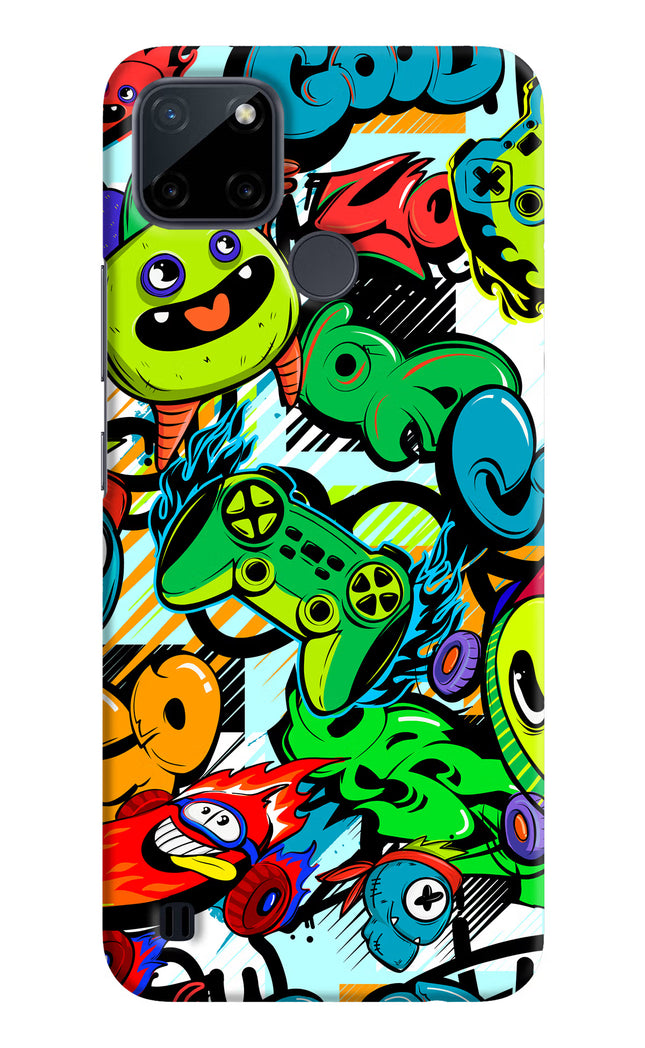 Game Doodle Realme C21Y/C25Y Hard Case Back Cover by Casekaro