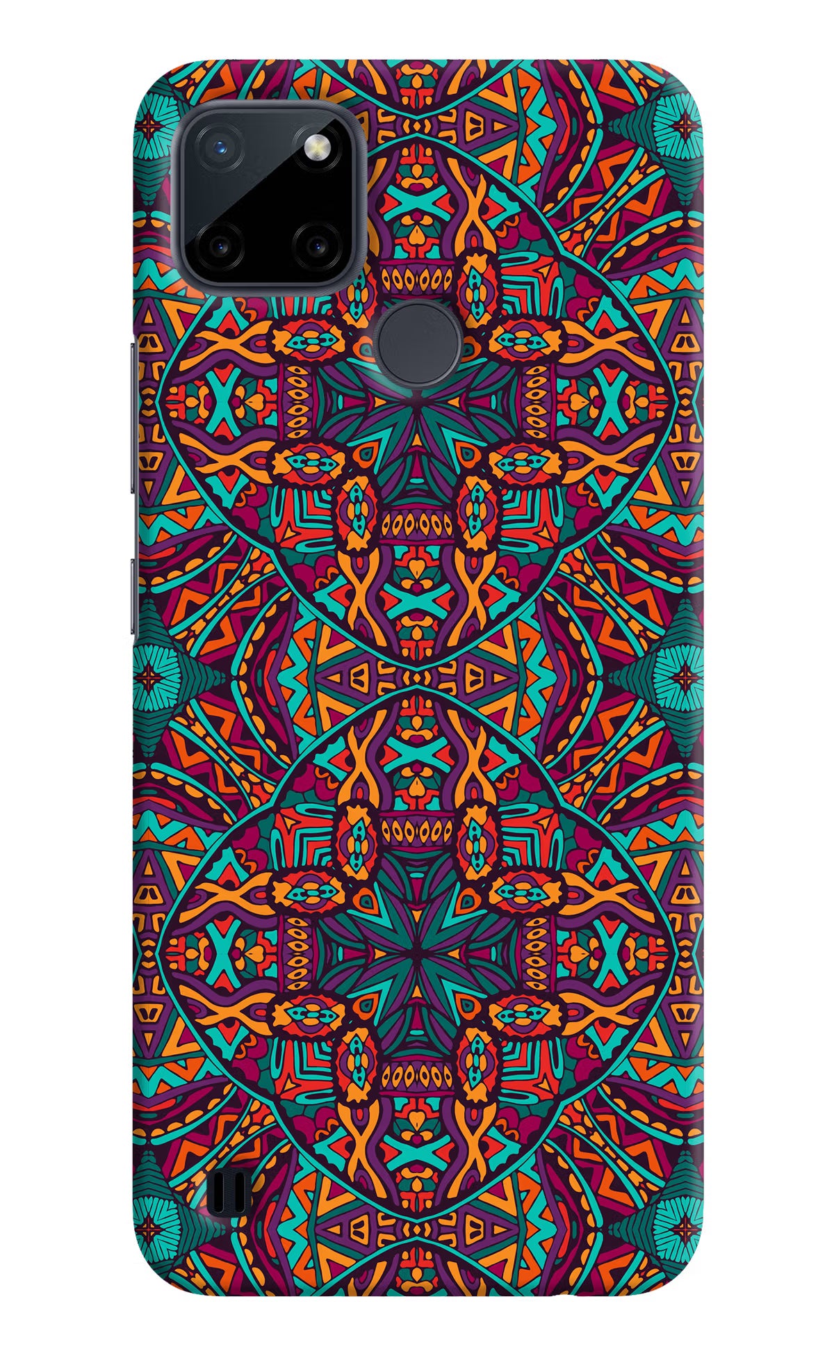 Colour Mandala Realme C21Y/C25Y Hard Case Back Cover by Casekaro