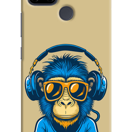 Monkey Headphone Realme C21Y/C25Y Hard Case Back Cover by Casekaro