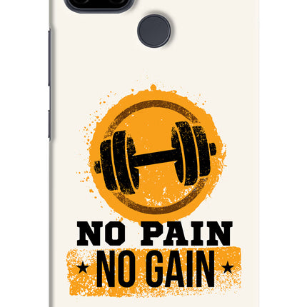 No Pain No Gain Realme C21Y/C25Y Hard Case Back Cover by Casekaro