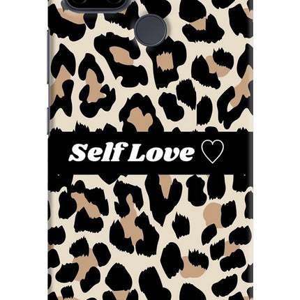 Leopard Print Self Love Realme C21Y/C25Y Hard Case Back Cover by Casekaro