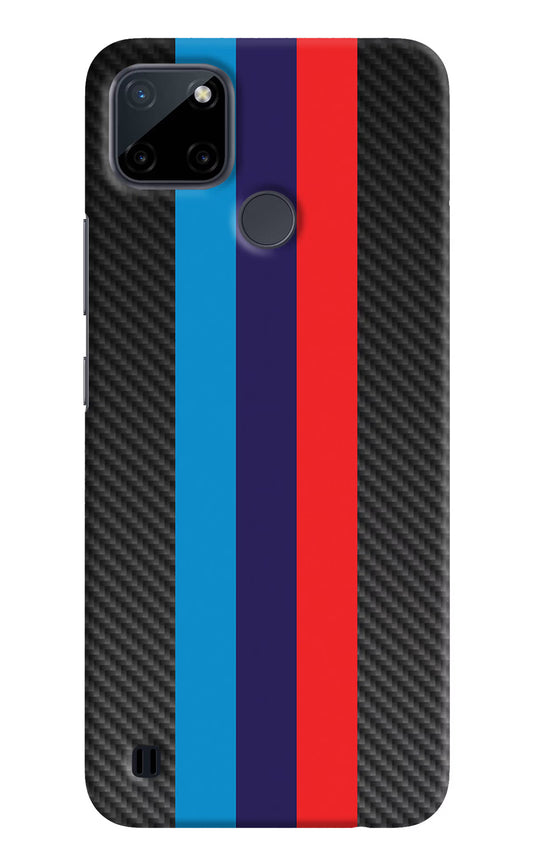 BMW Stripes Pattern Realme C21Y/C25Y Hard Case Back Cover by Casekaro