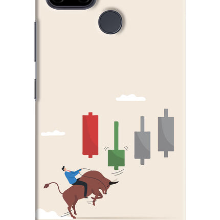 Bull Trading Momentum Realme C21Y/C25Y Hard Case Back Cover by Casekaro