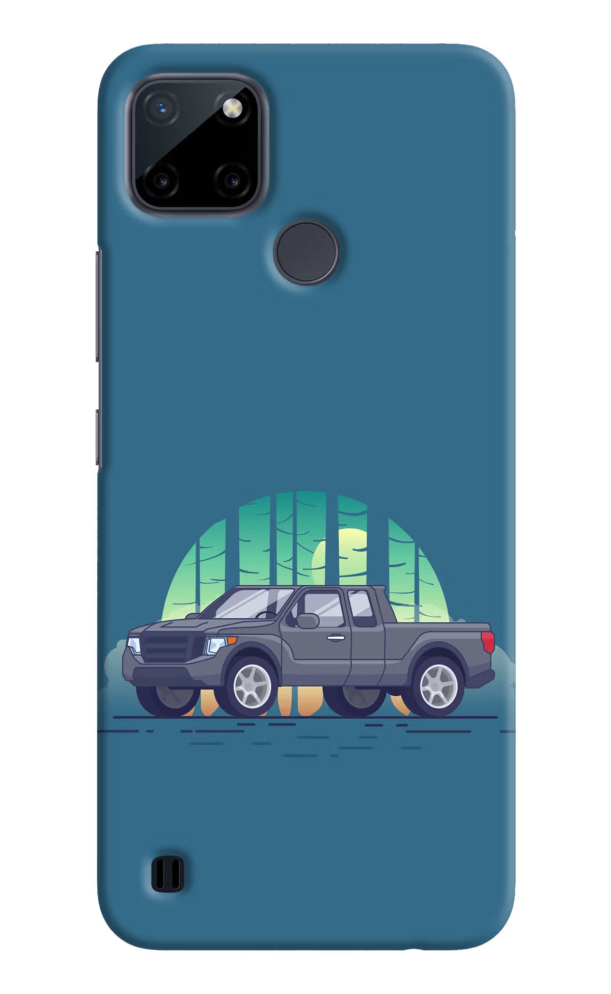 Retro Garage Vibe Realme C21Y/C25Y Hard Case Back Cover by Casekaro