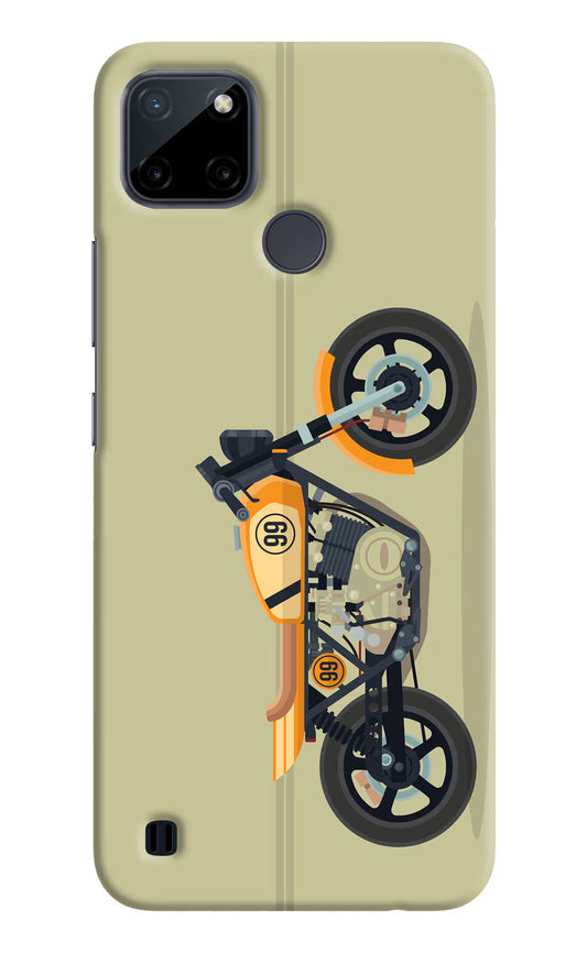 Vertical Speedster Realme C21Y/C25Y Hard Case Back Cover by Casekaro