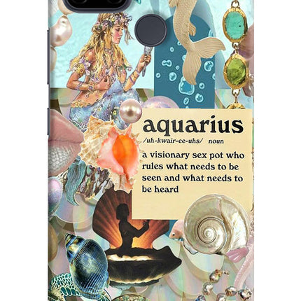 Aquarius Zodiac Realme C21Y/C25Y Hard Case Back Cover by Casekaro