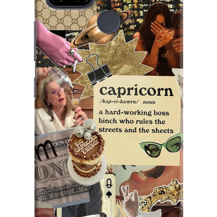 Capricorn Zodiac Realme C21Y/C25Y Hard Case Back Cover by Casekaro