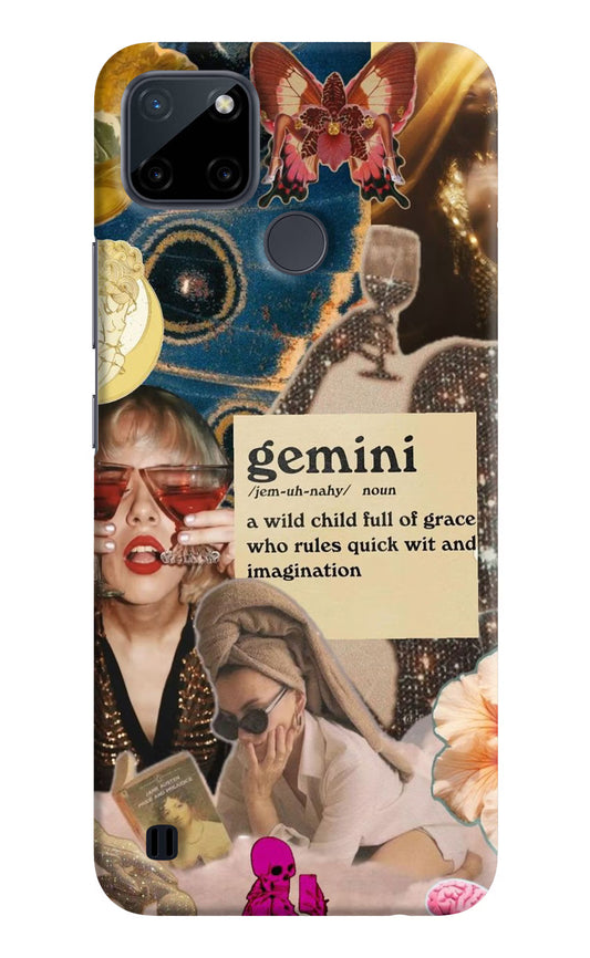 Gemini Zodiac Realme C21Y/C25Y Hard Case Back Cover by Casekaro