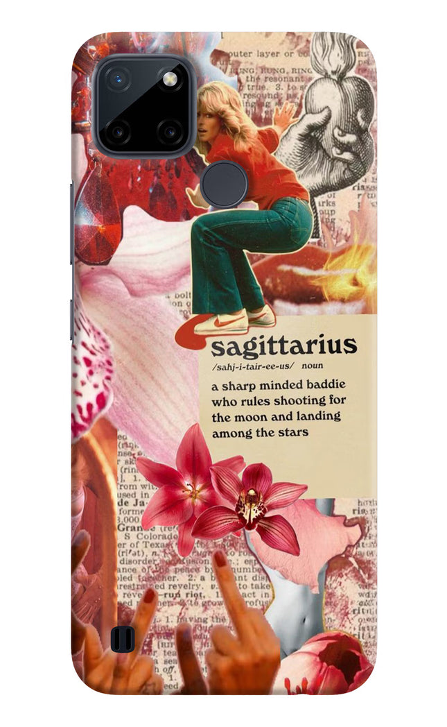 Sagittarius Zodiac Realme C21Y/C25Y Hard Case Back Cover by Casekaro