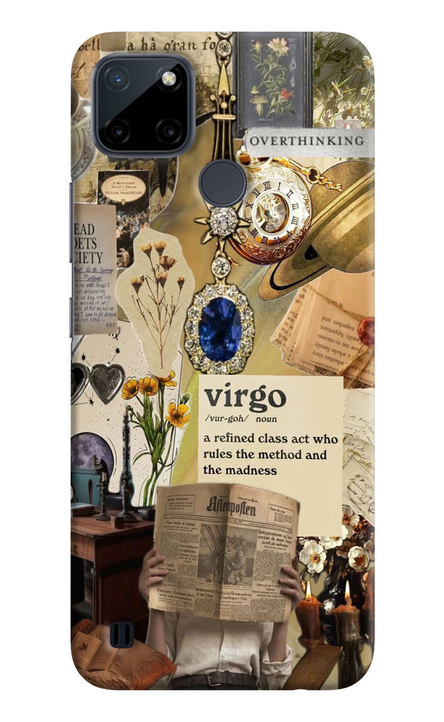 Virgo Zodiac Realme C21Y/C25Y Back Cover, Hard case