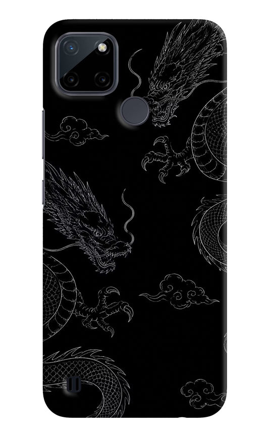 Twin Dragons Realme C21Y/C25Y Hard Case Back Cover by Casekaro